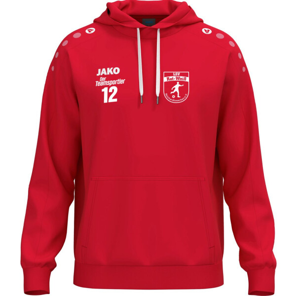 Kapuzensweat One Cotton 140 Rot
