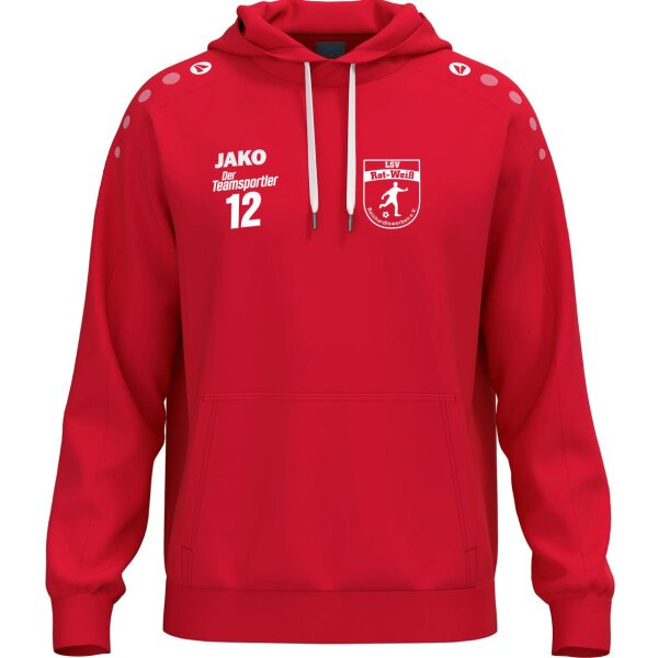 Kapuzensweat One Cotton 152 Rot
